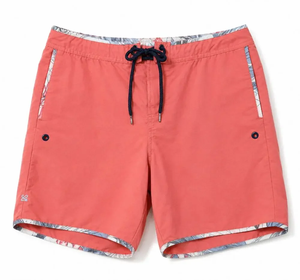 Reyn Spooner Hawaiian Traditions Swim Trunks Men's 34 Coral Made in Hawaii